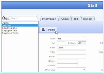 portal initial setup workspace enter credentials admin which abacusnext