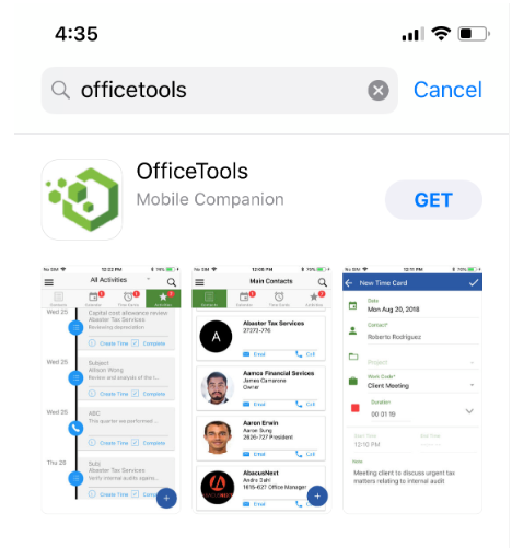 OfficeTools in the Mobile app stores
